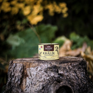 FALCO SENSE DOG králik a hovädzie kúsky svaloviny 200 g